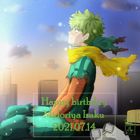 Izuku watching the sunshine