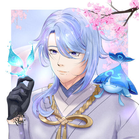 Kamisato Ayato Birthday Art